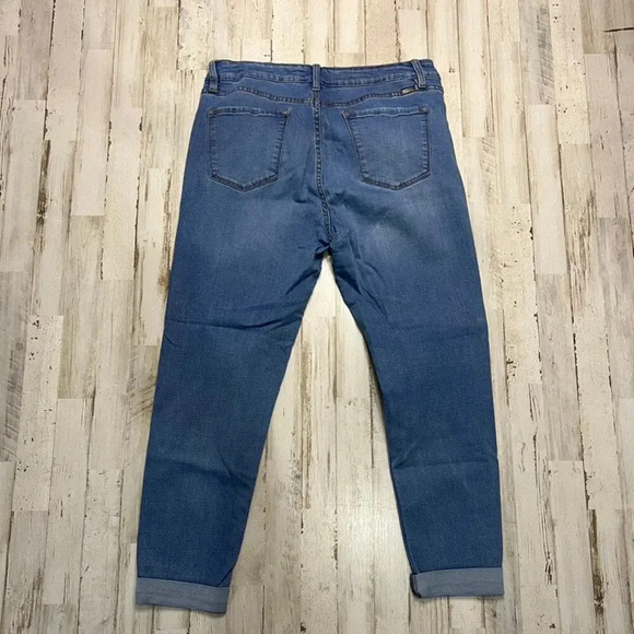 Kancan Women's High Rise Ankle Blue Denim Jeans Size 32 - Picture 5 of 5